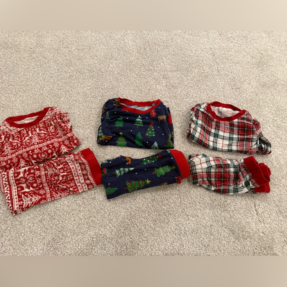 Little Sleepies Toddler Holiday Pajamas - 3 sets